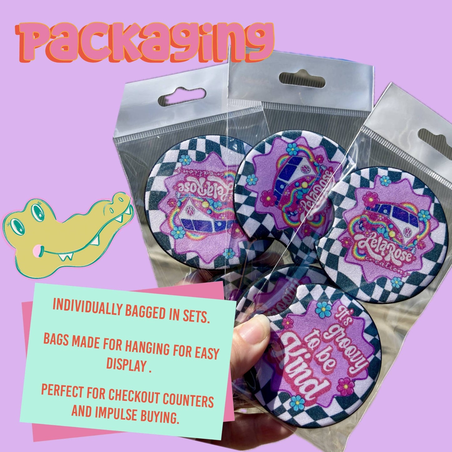 Leopard hot pink car coasters