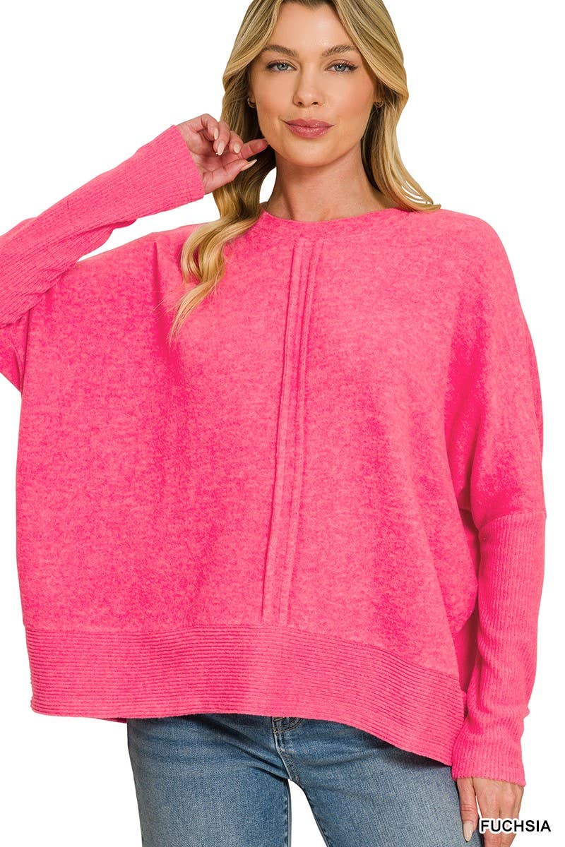 Hacci Center Seam Oversized Sweater