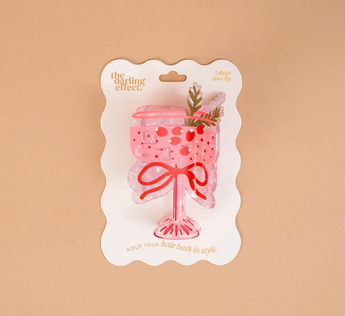 Cranberry Cosmo Hair Clip