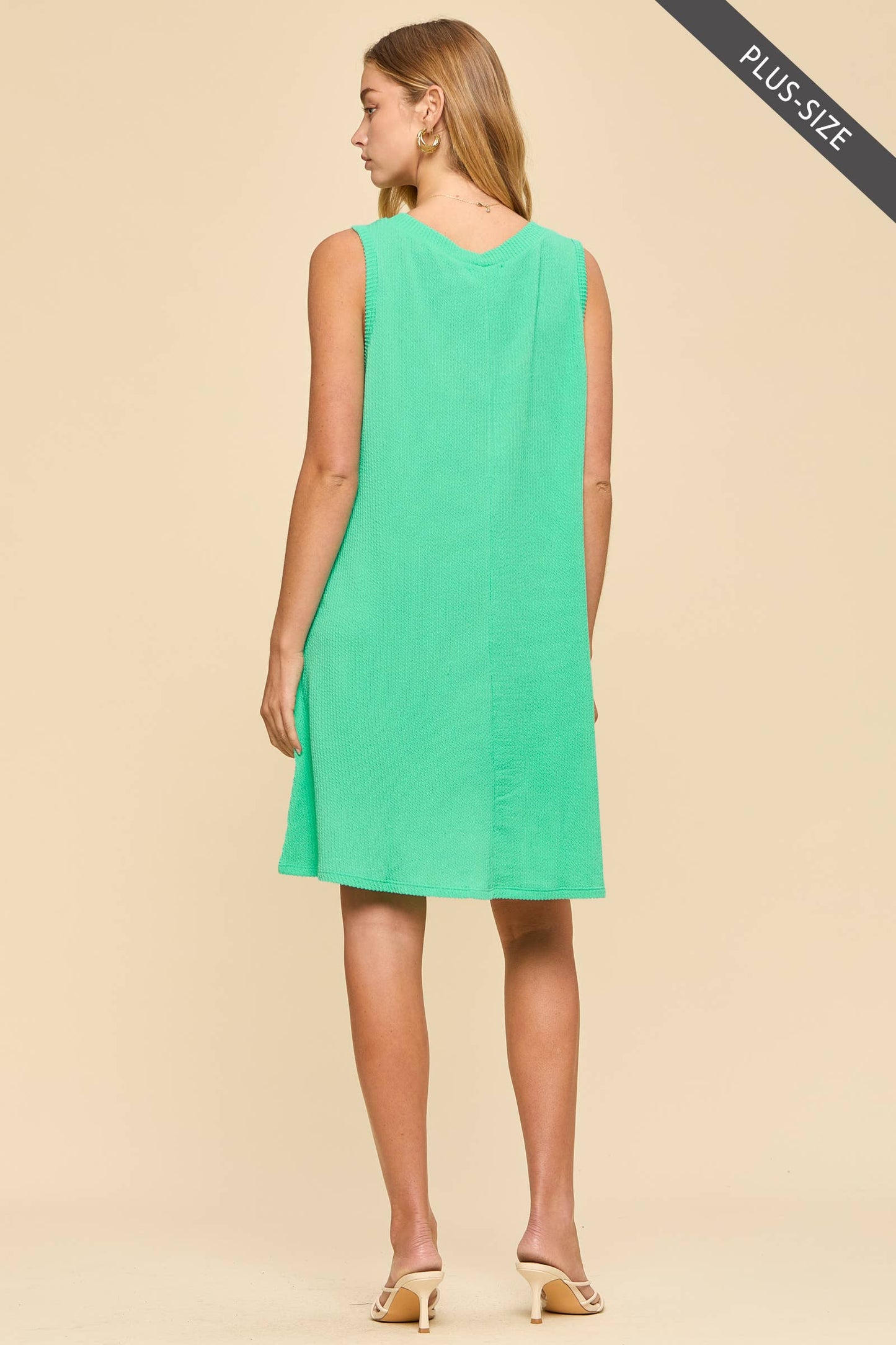 Curvy Lightweight V-Neck Tank Dress