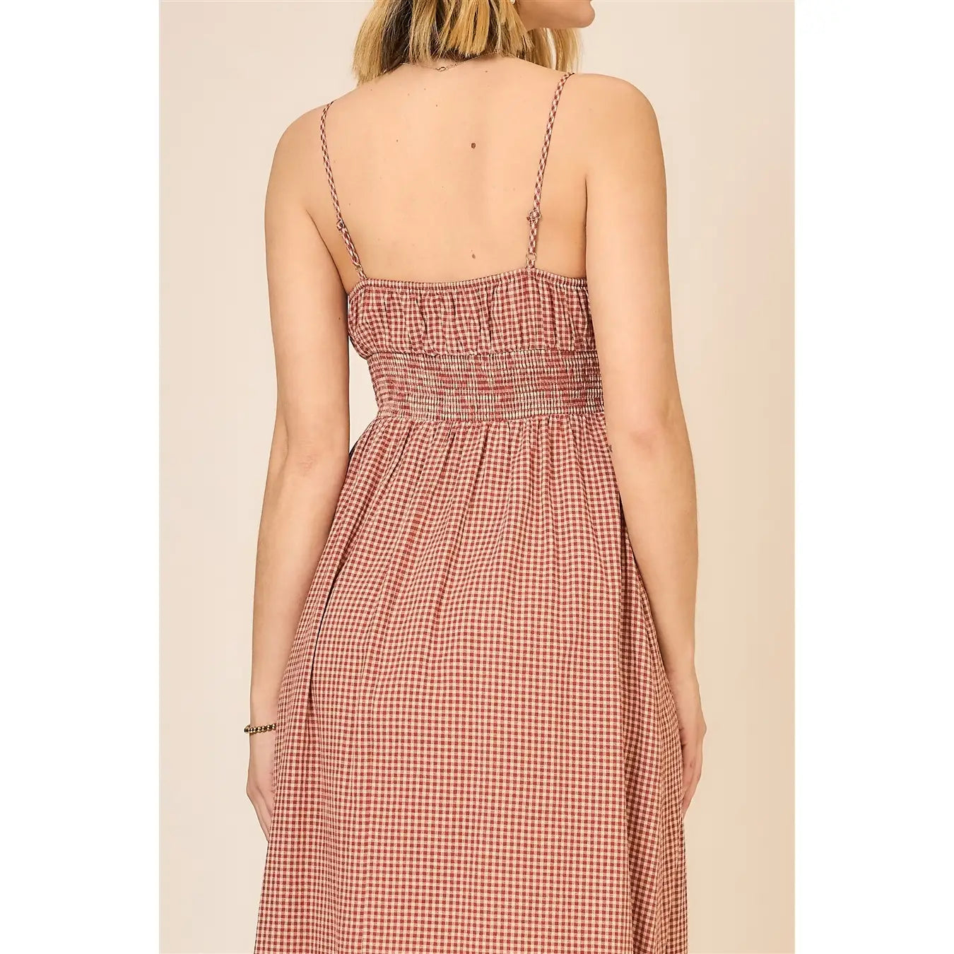 Gingham Maxi Dress