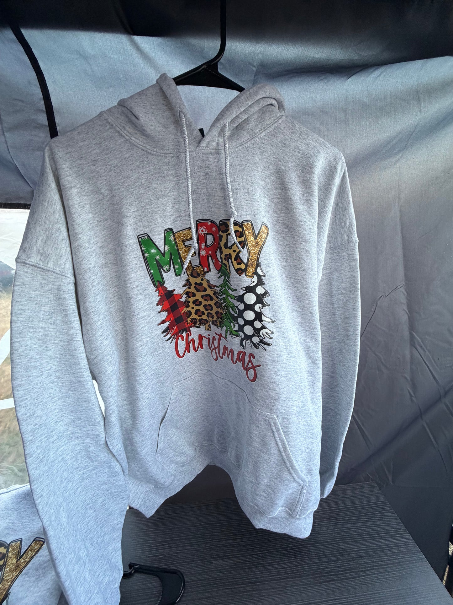 Hoodie- Merry Christmas Cheetah