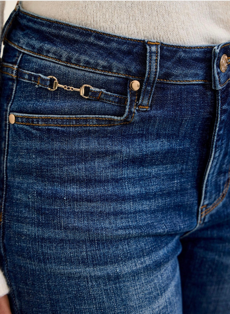 Bootcut with Harness Trim Jeans