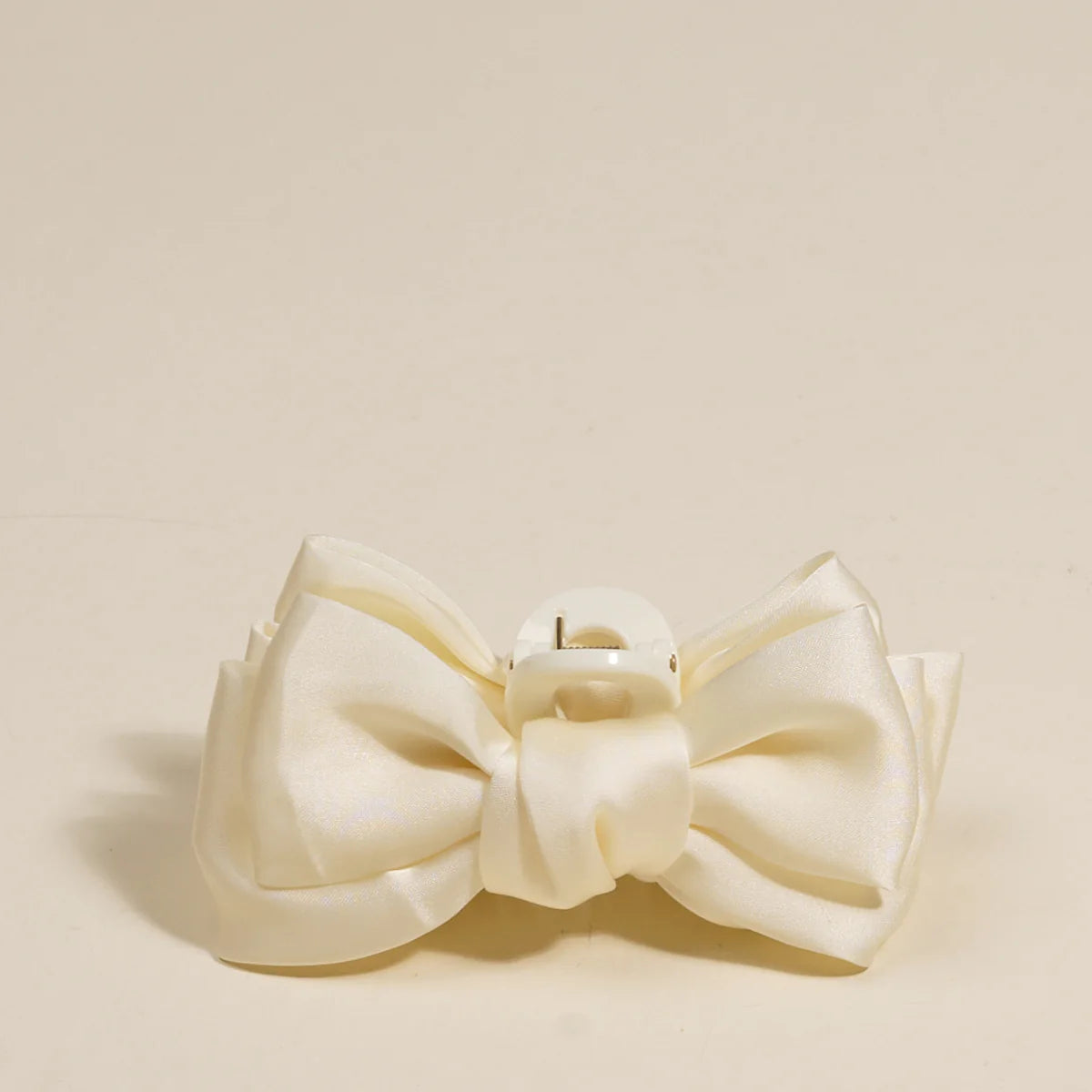Mini Satin Bow Claw Clip