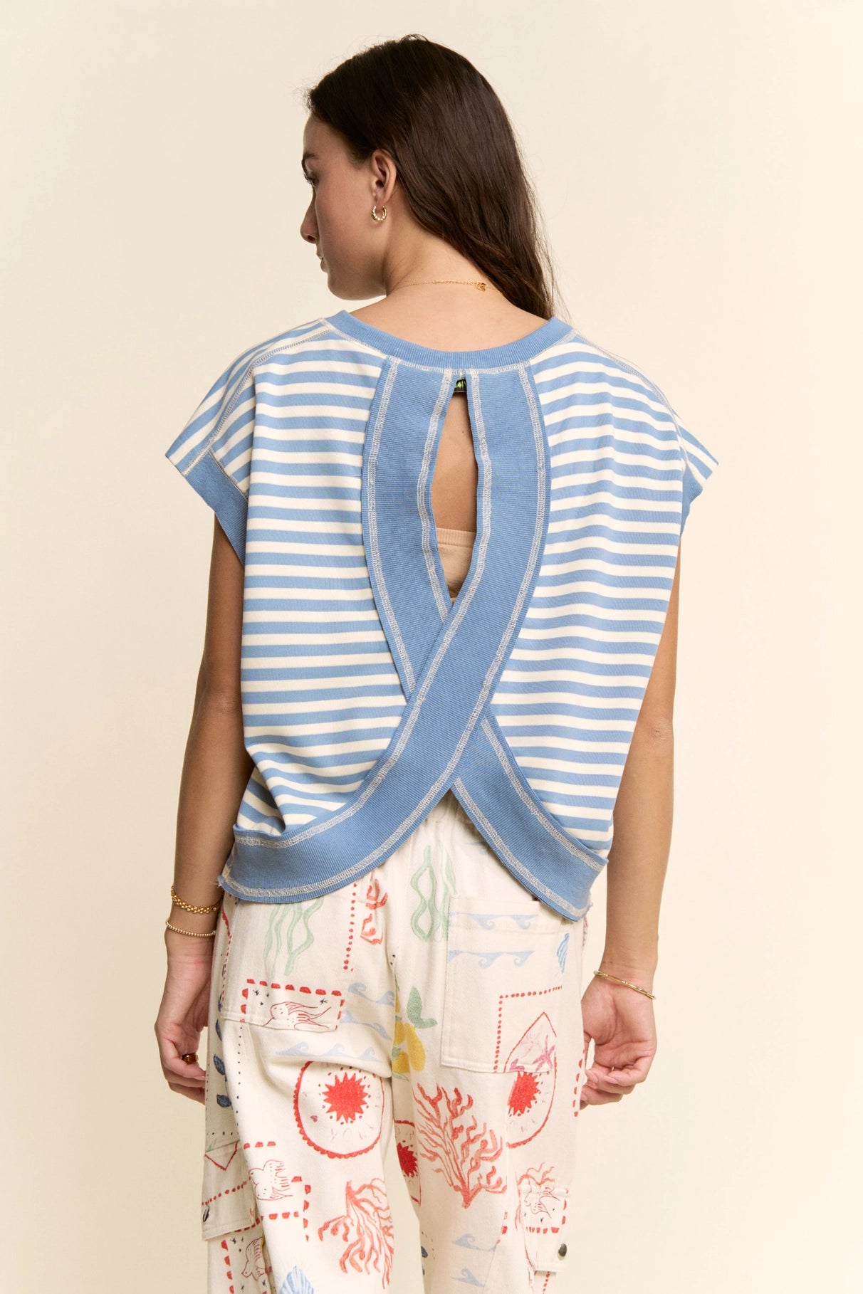 Freedom Criss Cross Back Shirt