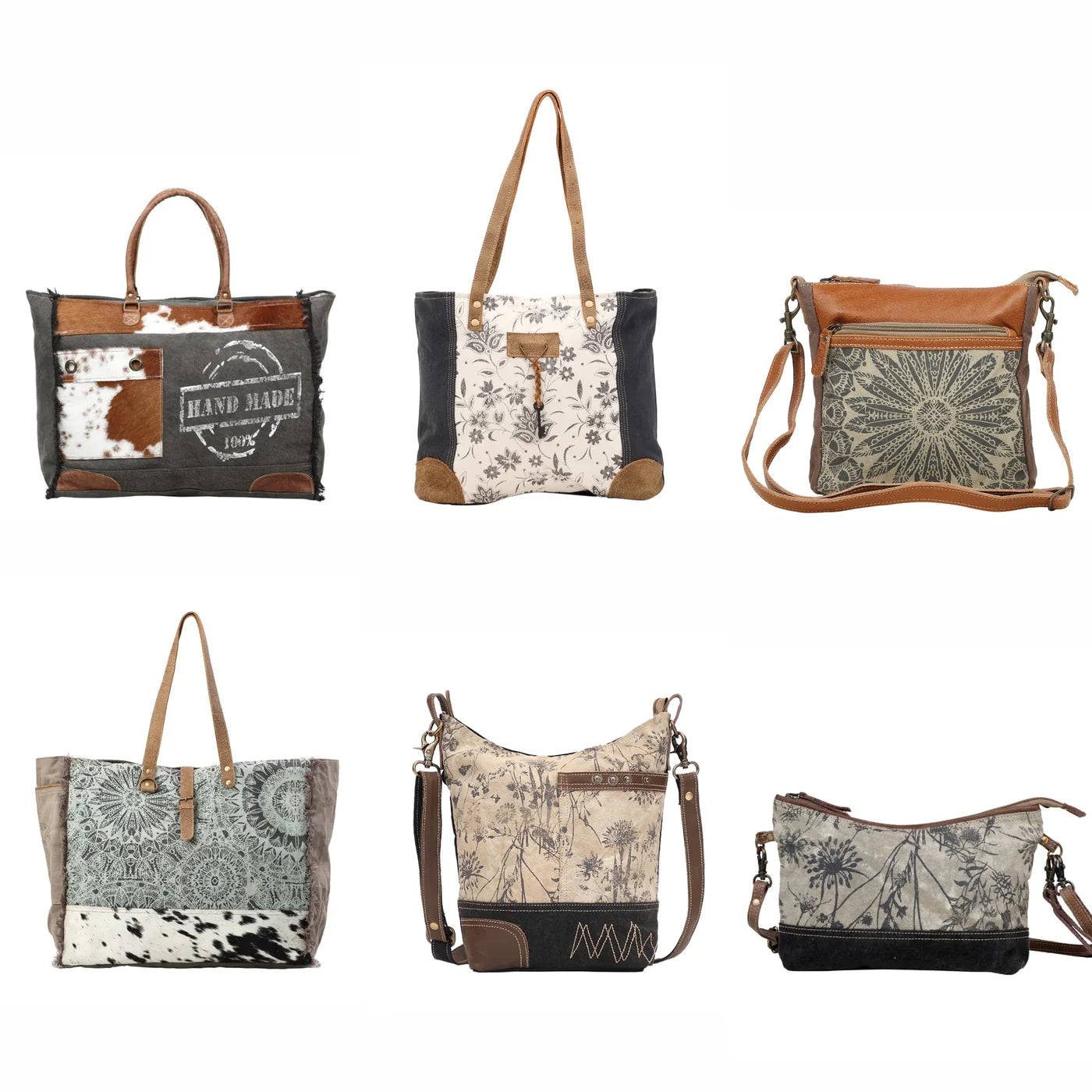 100% Handmade Print Weekender Bag- 1201