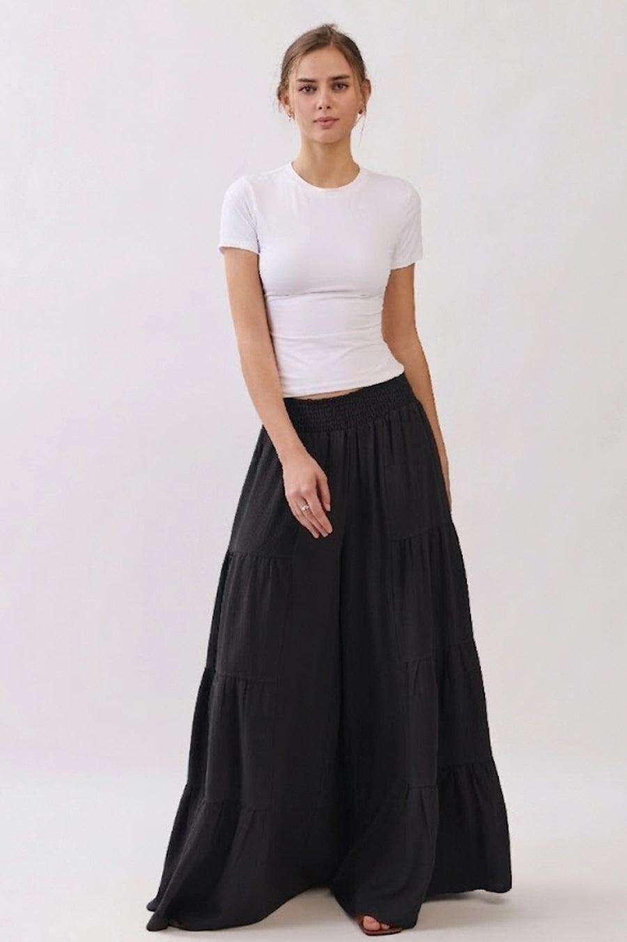 Tiered Palazzo Pant Curvy
