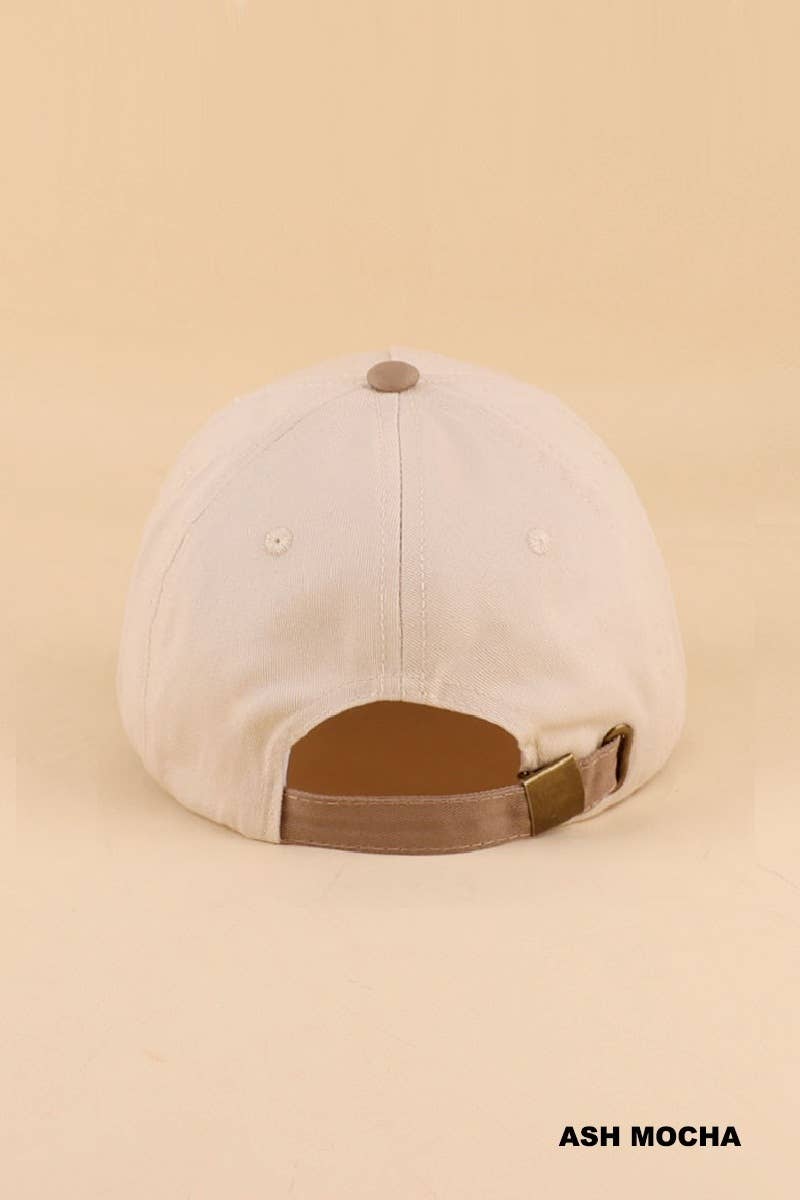 ‘Brunettes Have More Fun’ Two Tone Canvas Cotton Cap
