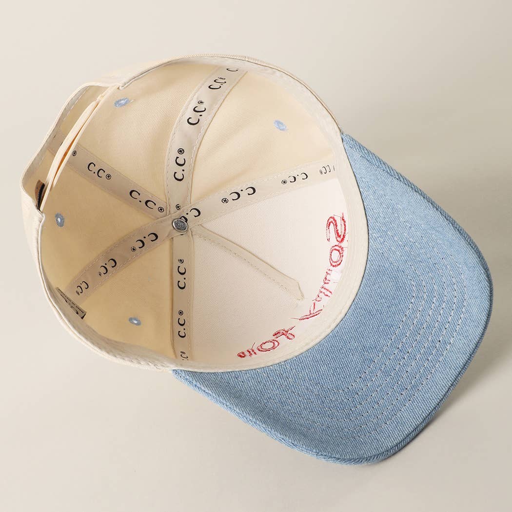 SORRY FOR WHAT MY FACE SAID Embroidery Two-Tone Trucker Hat