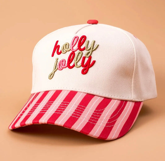 Holly Jolly Baseball Hat