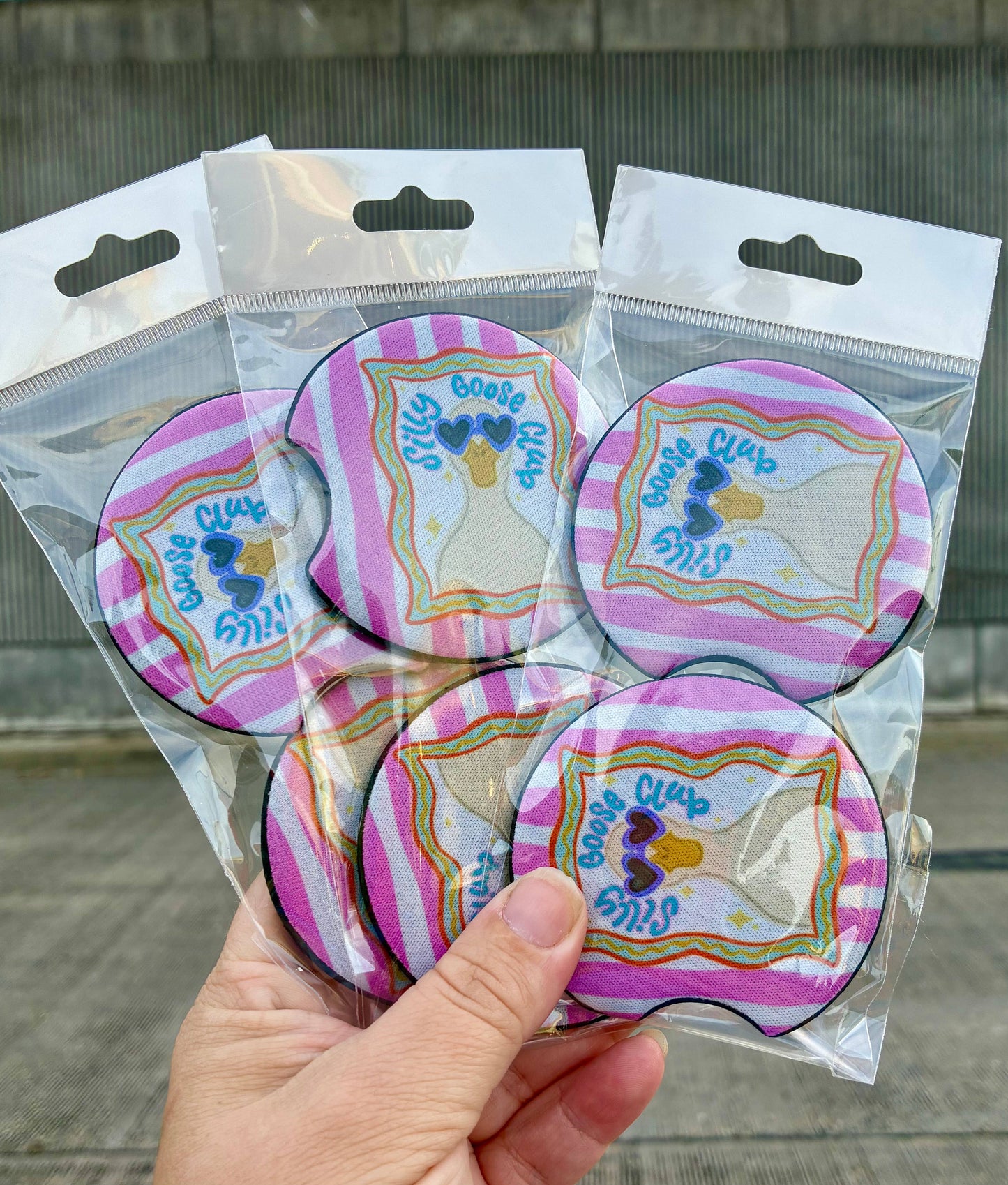 Silly goose club car coasters