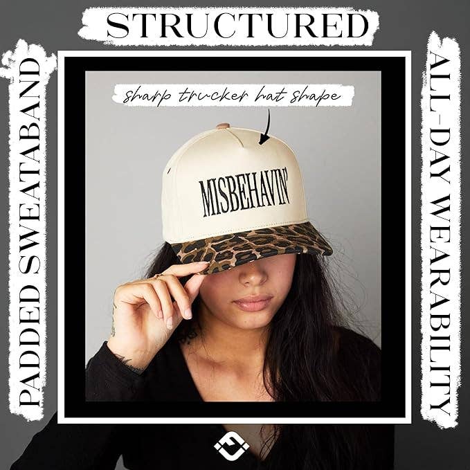‘MisBehavin’  Two Tone Trucker Hat