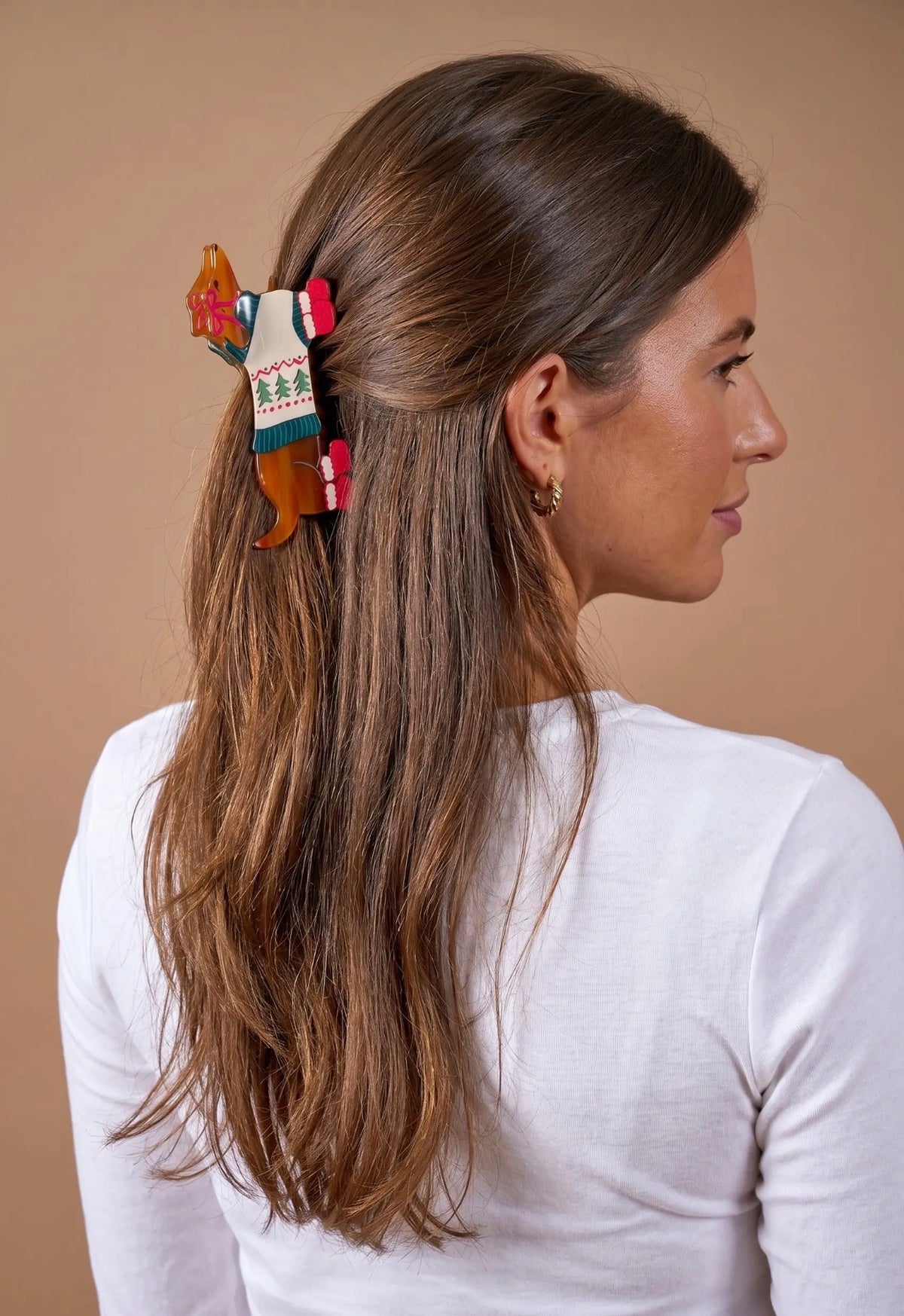 Dashing Dachshund Hair Clip