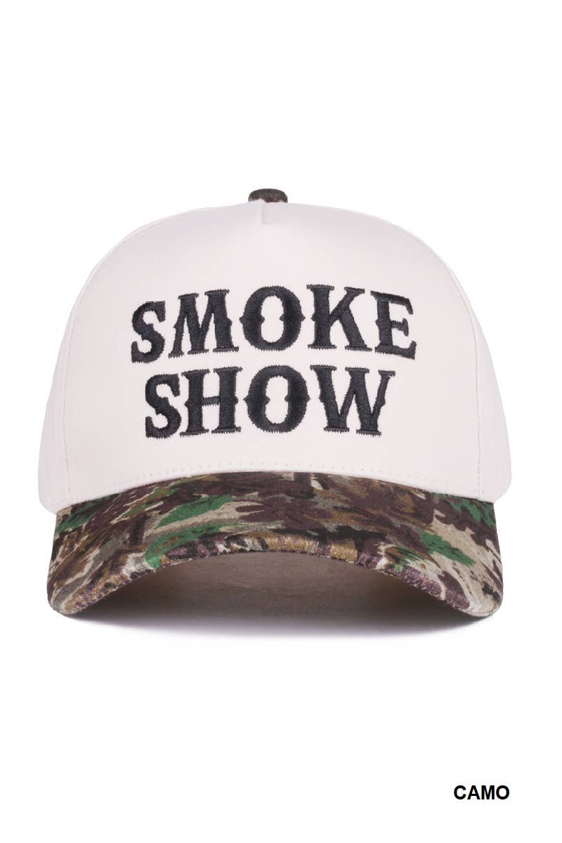 Smoke Show Two Tone Canvas Cotton Cap