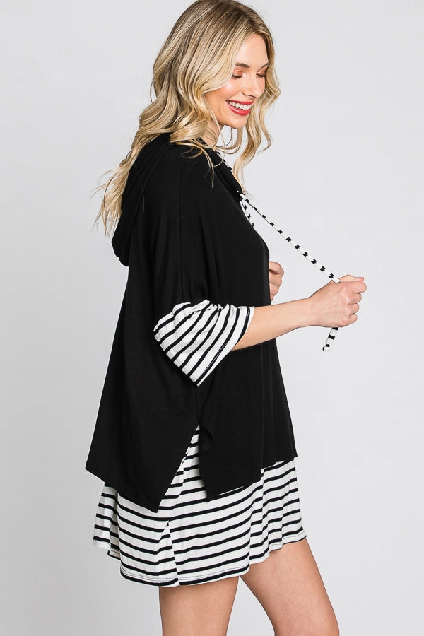 Double Layer Hoodie Curvy