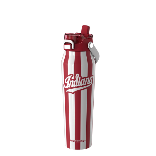 Bottle Buddy 32oz Indiana Hoosiers Candy Stripes