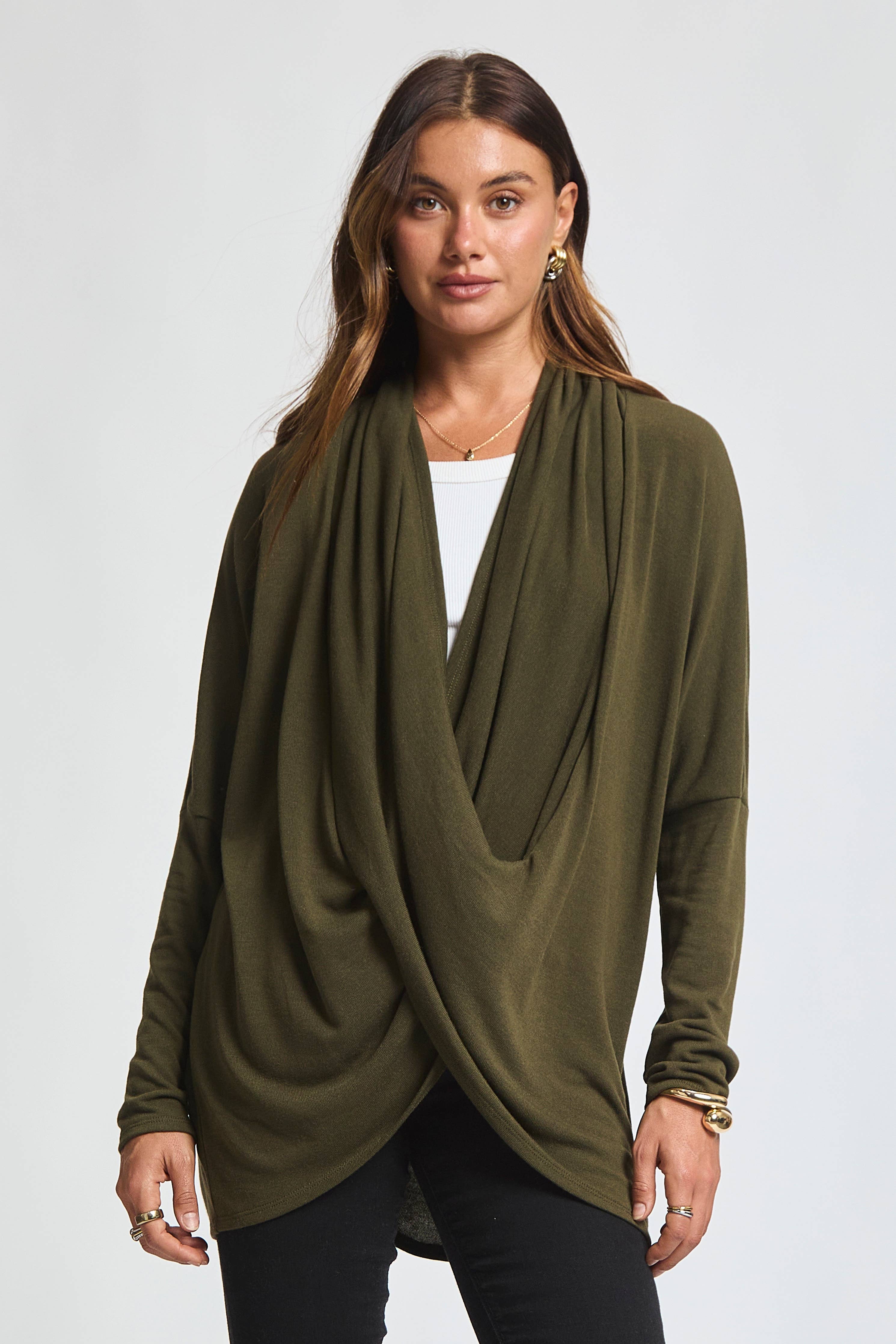 Soft Drape Hacci Wrap – Cozy and Chic Boutique