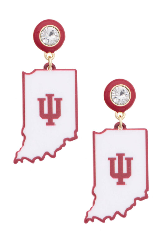 Indiana Hoosiers Resin Mascot Earrings
