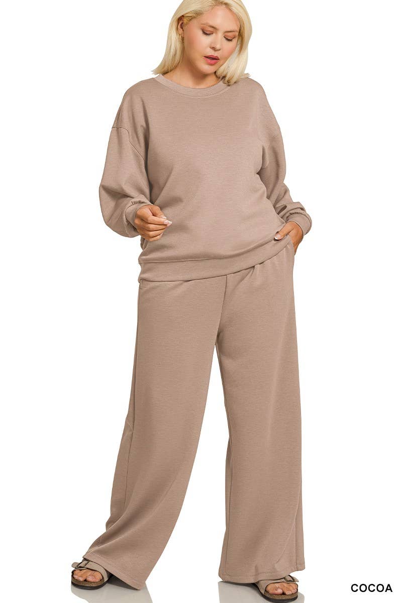Scuba Crewneck Set Curvy