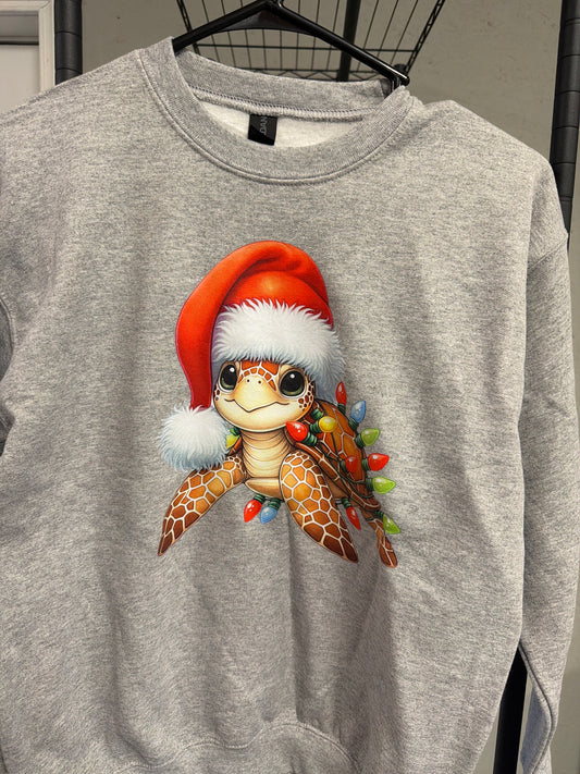 Crewneck Youth - Christmas Turtle