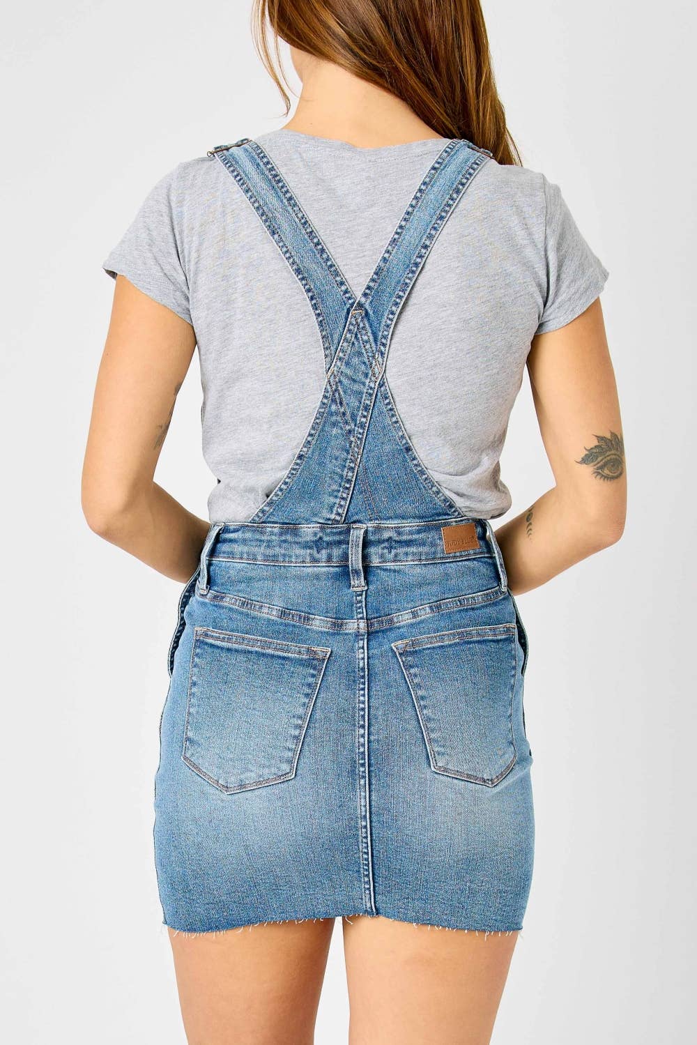 HW Raw Hem Overall Skirt - PLUS