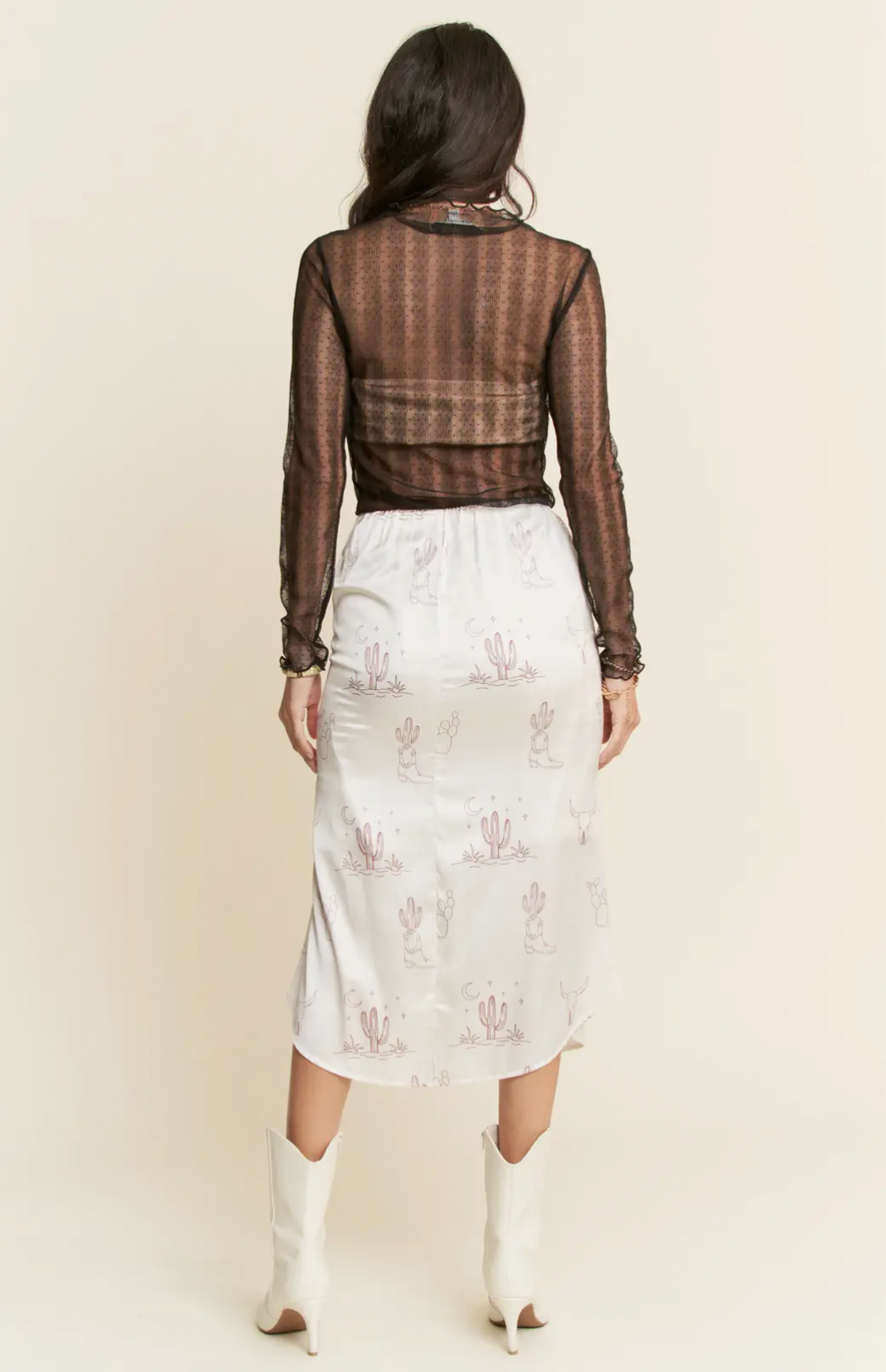 Western Conversational Maxi Skirt- Curvy