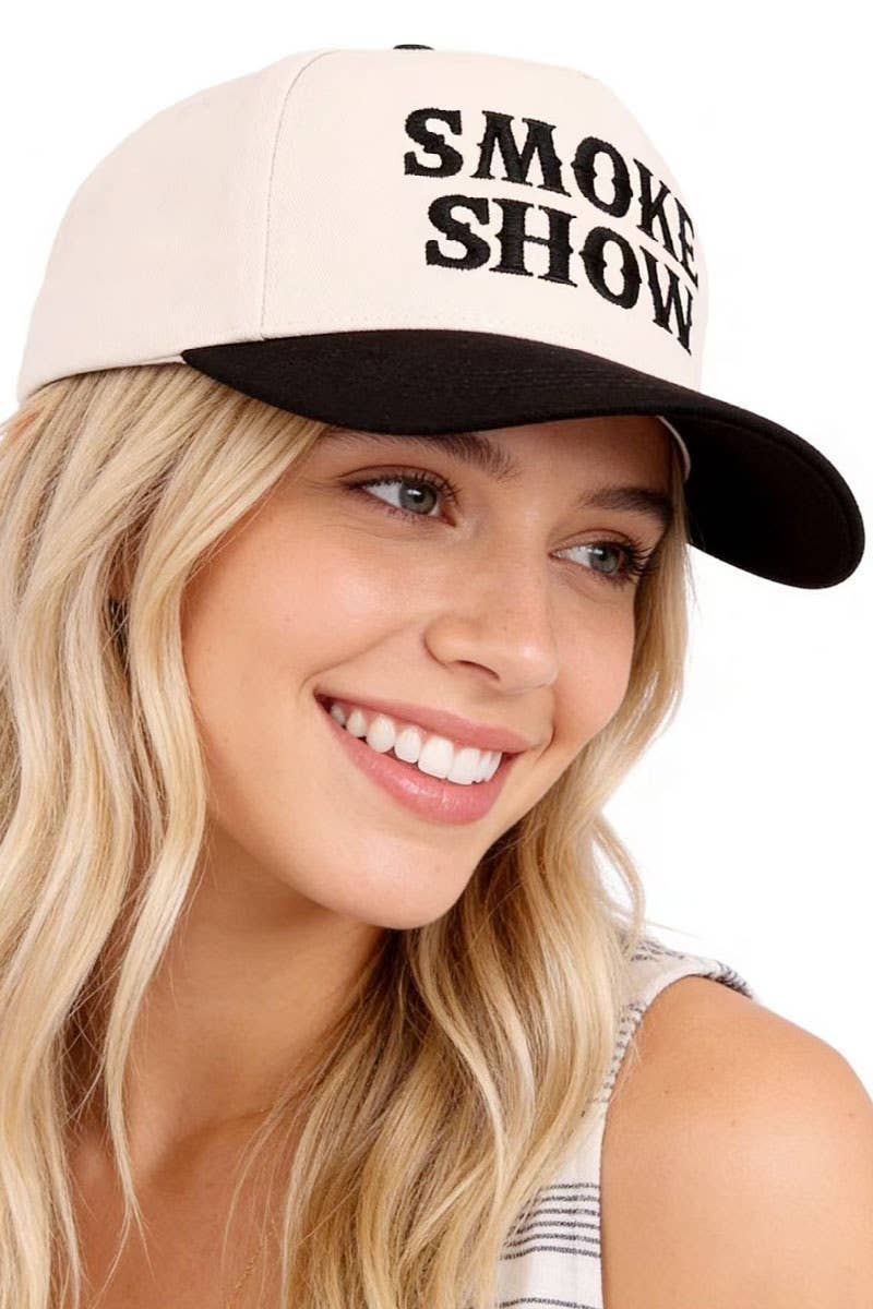 Smoke Show Two Tone Canvas Cotton Cap