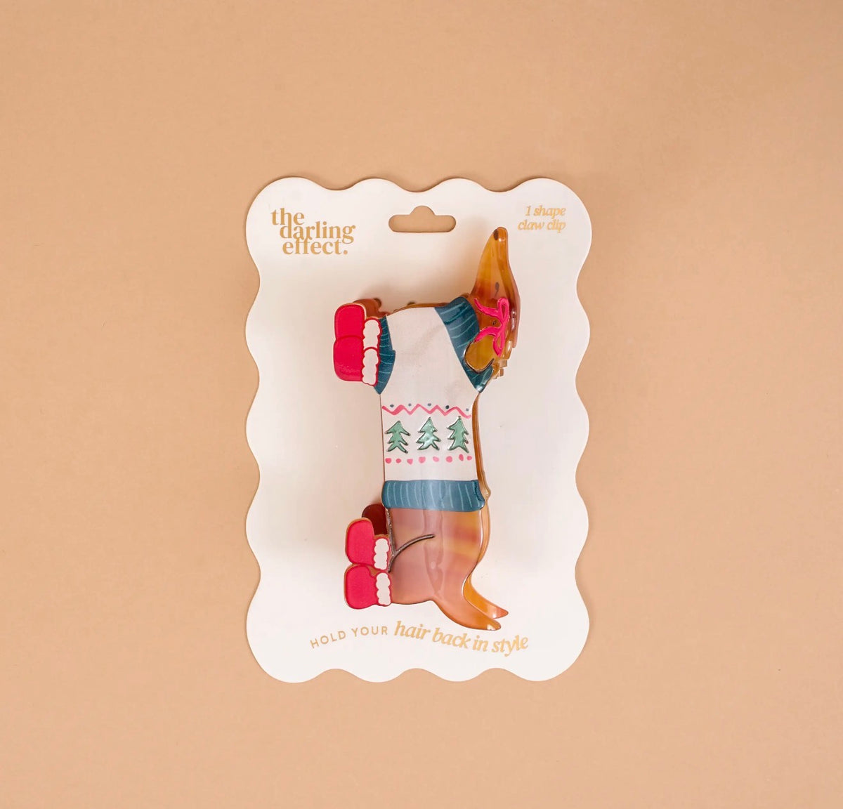 Dashing Dachshund Hair Clip