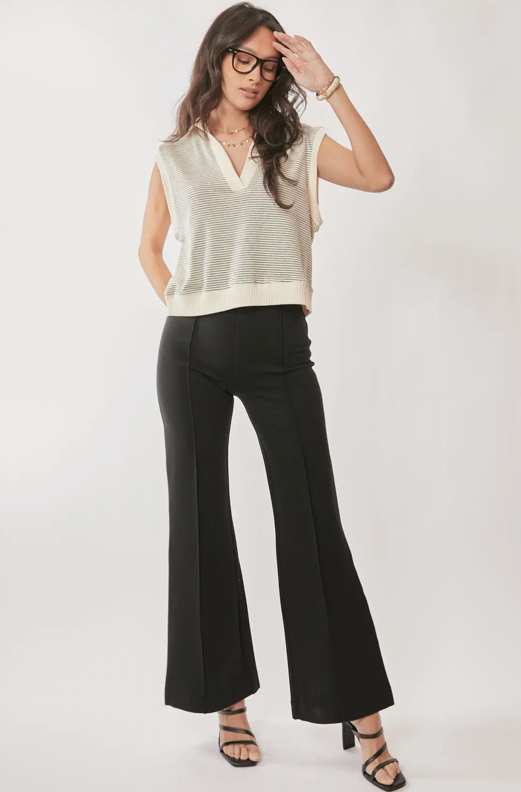 French Terry Boxy Fit Sweater Vest