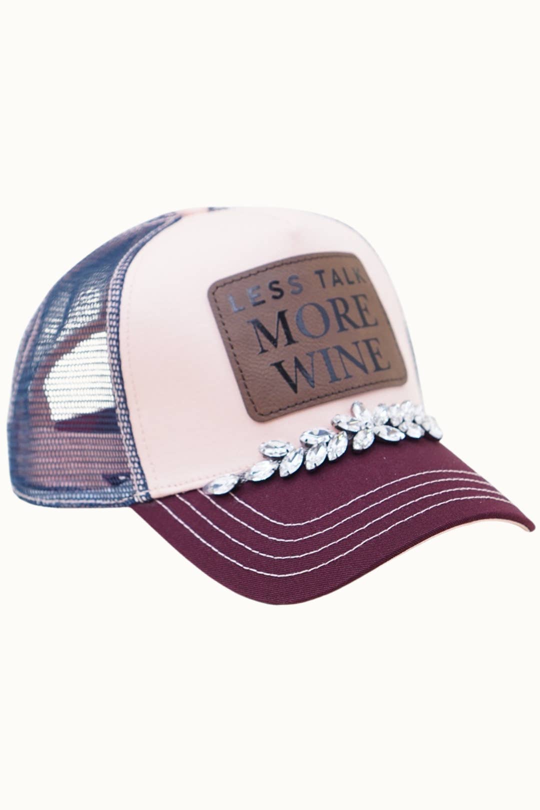 ‘Less Talk More Wine’ - Colorstory Collection Truckers