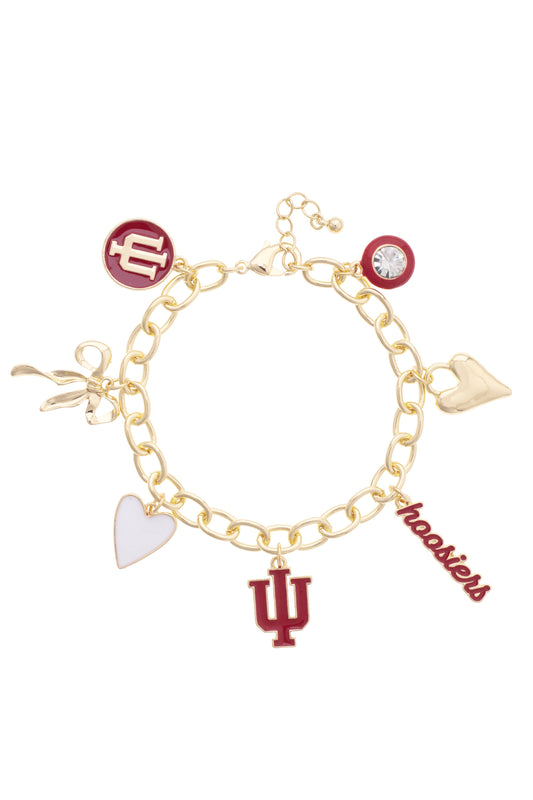 Indiana Hoosiers Charm Bracelet