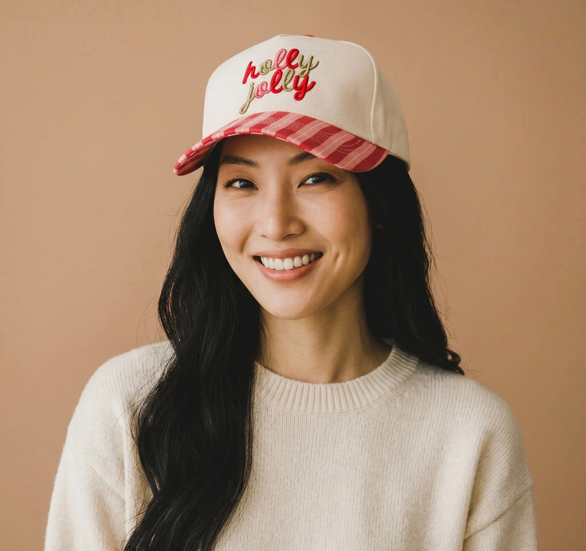 Holly Jolly Baseball Hat