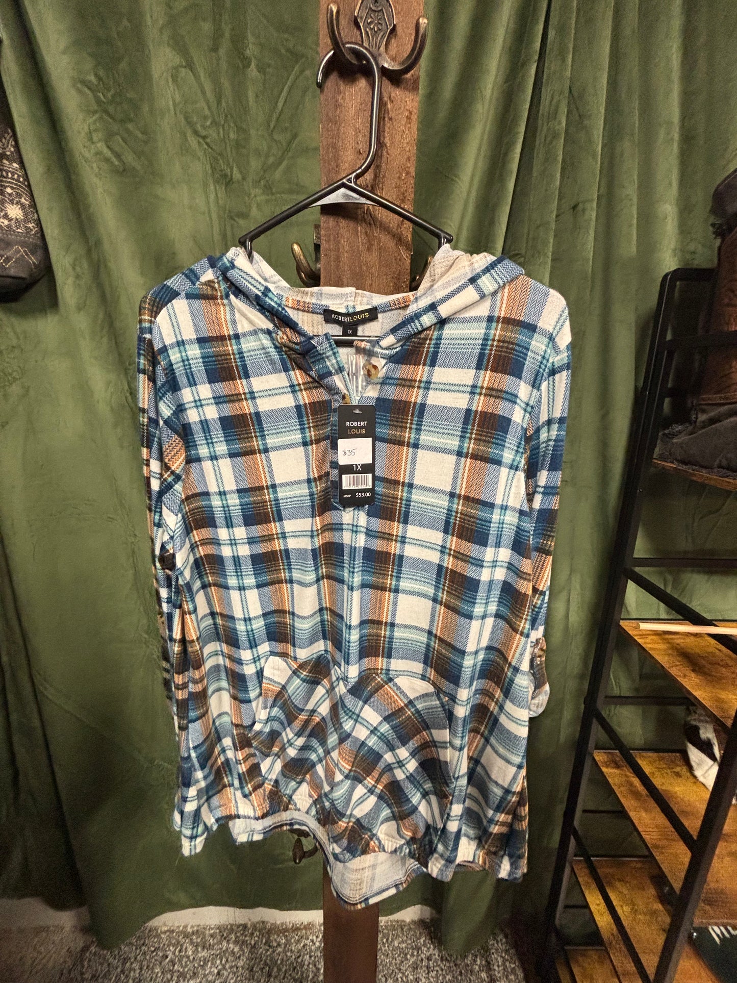 Classic Flannel Blue— Curvy