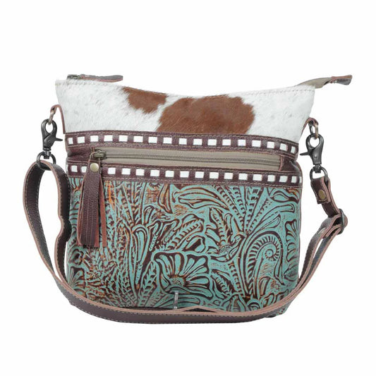 Delphine Canvas & Hairon Bag- 5218