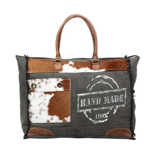 100% Handmade Print Weekender Bag- 1201