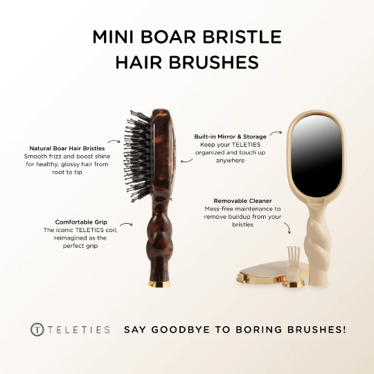 Mini Boar Bristle Hair Brush