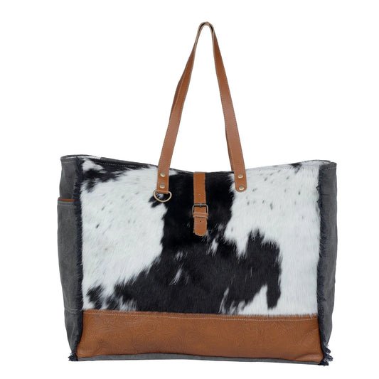 Marty Affair Canvas & Hairon Bag- 3332