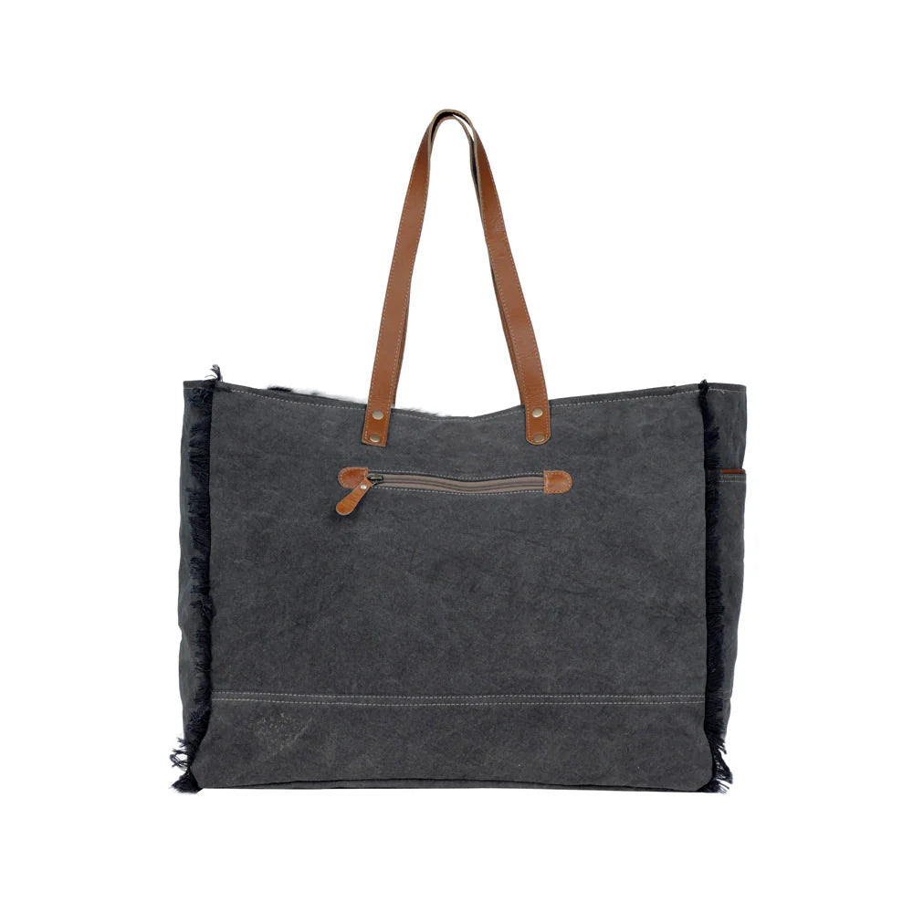 Marty Affair Canvas & Hairon Bag- 3332