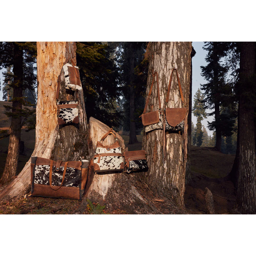 Asher Canvas & Hairon Bag- 6780