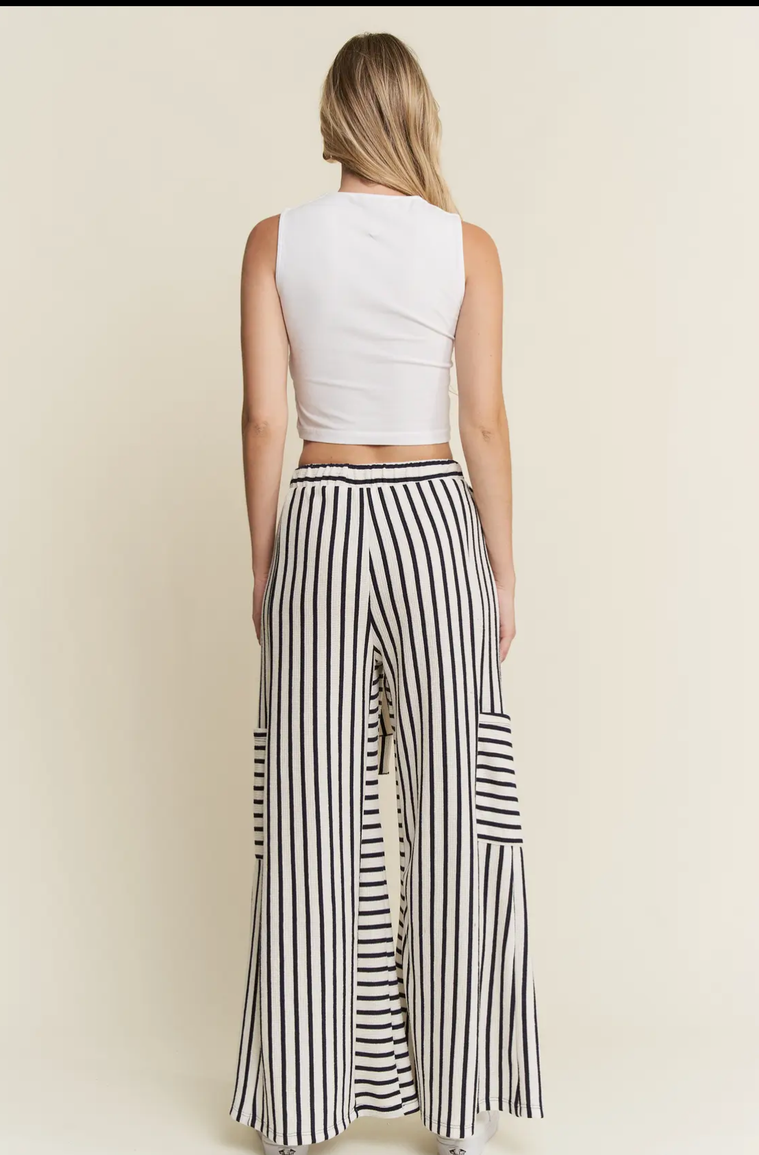 Wide Leg Pants Striped