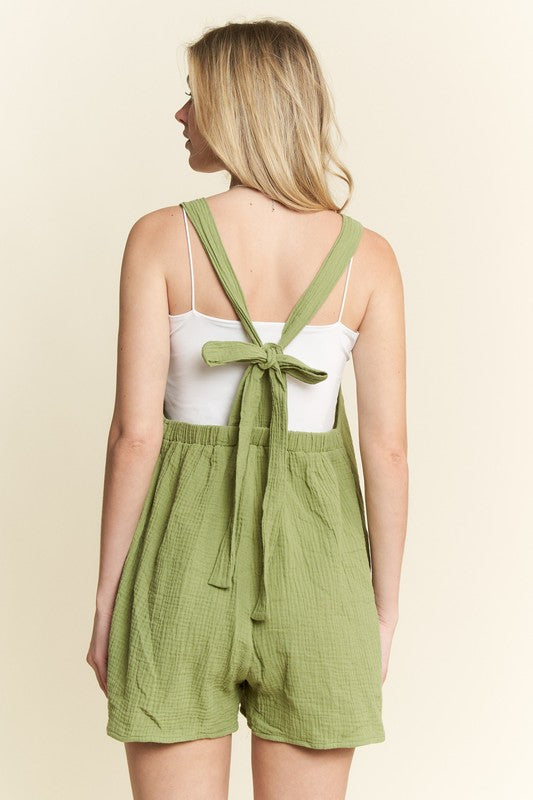 Square Neck Wide Leg Romper Curvy