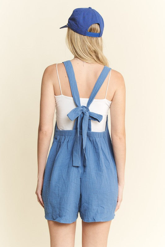 Square Neck Wide Leg Romper Curvy