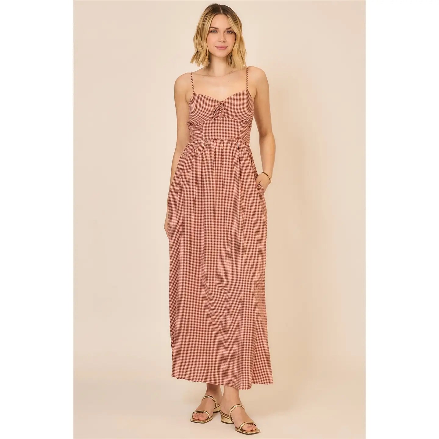 Gingham Maxi Dress
