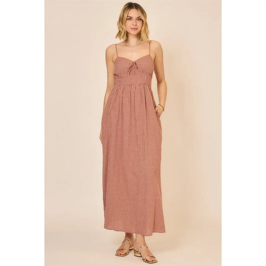 Gingham Maxi Dress Curvy