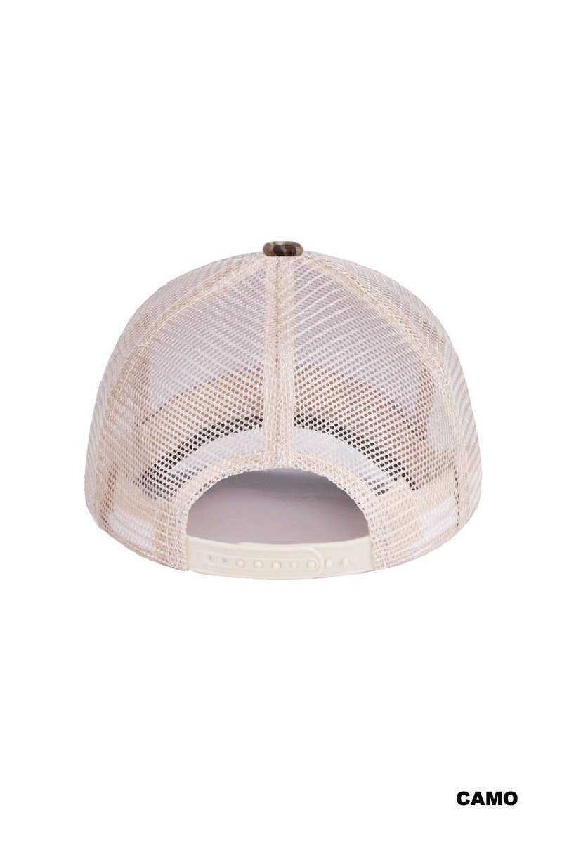 Could Be Meaner Two-Tone Mesh Snapback Hat