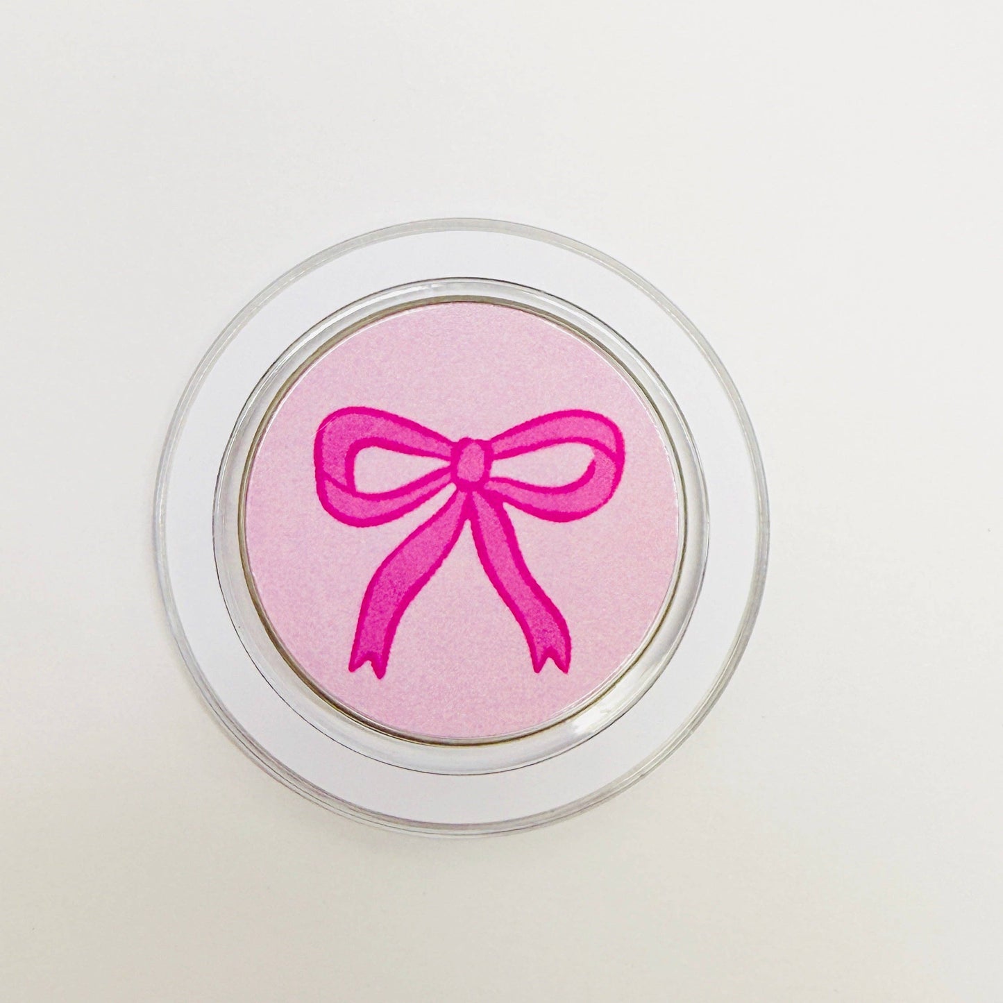 Magnetic Phone Grip, Pink Bow