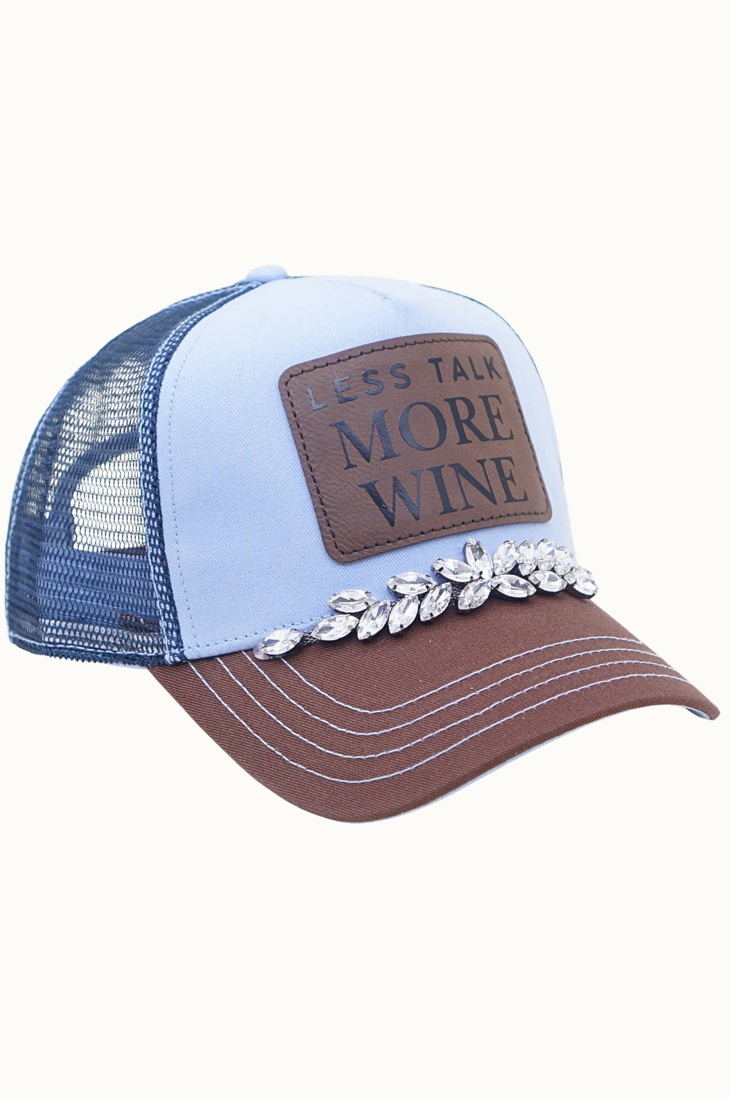 ‘Less Talk More Wine’ - Colorstory Collection Truckers
