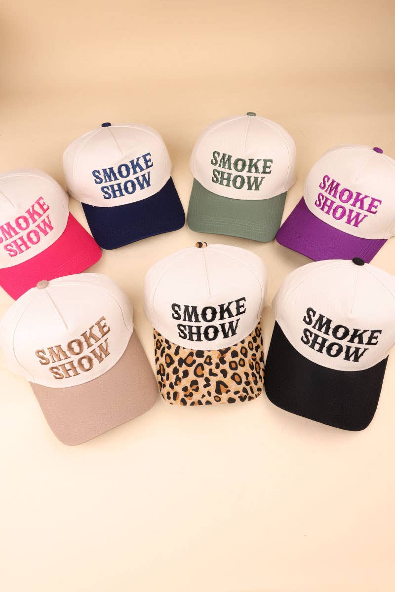 Smoke Show Two Tone Canvas Cotton Cap