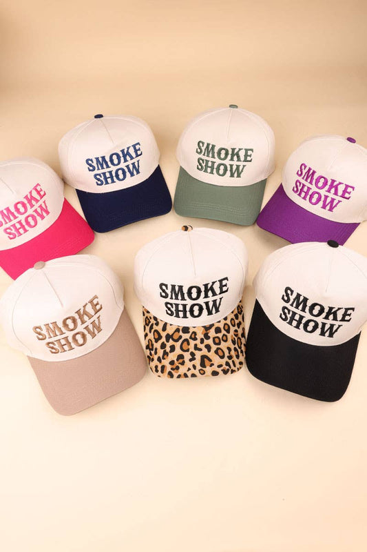 Smoke Show Two Tone Canvas Cotton Cap