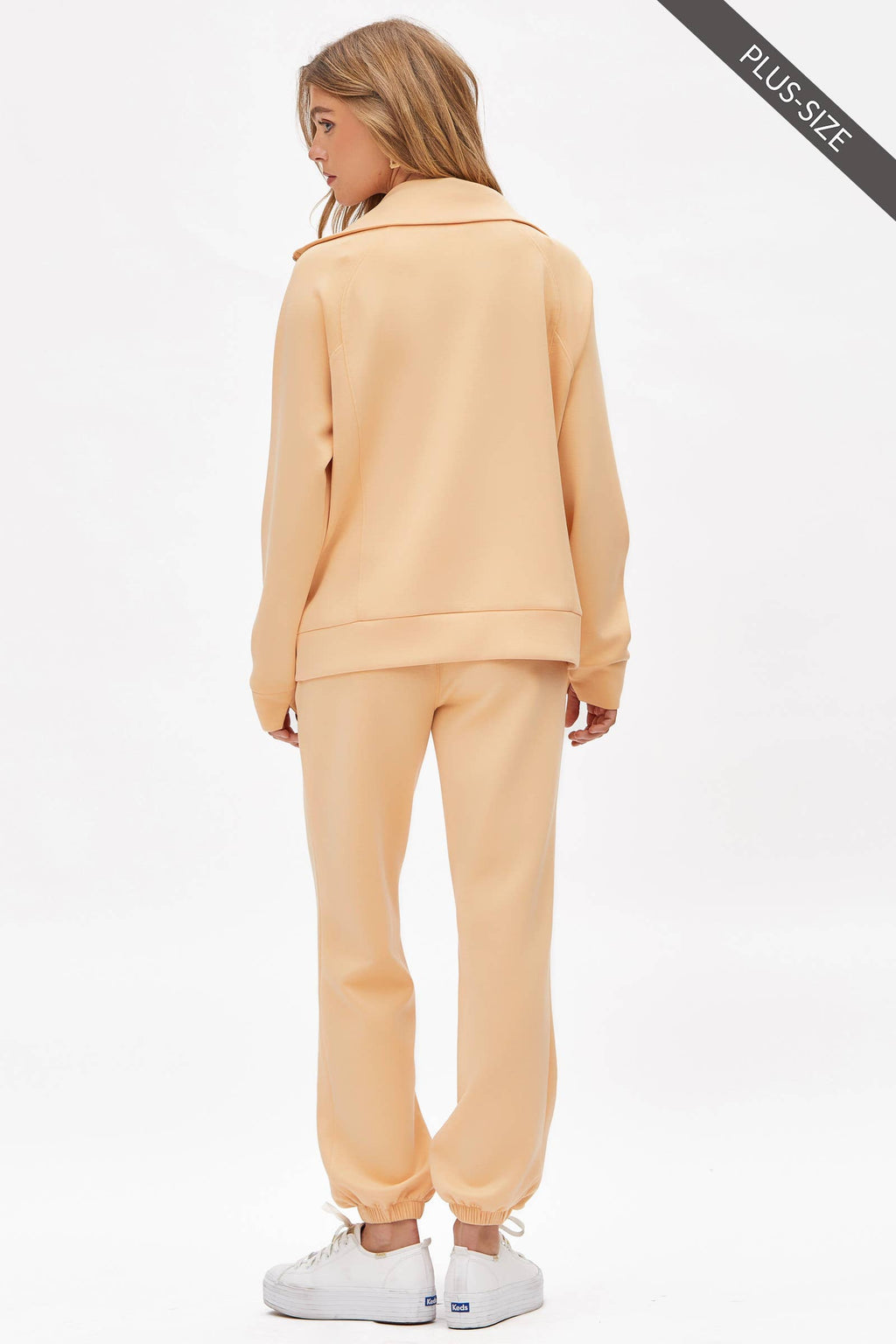 PLUS SIZE Quarter Zip Pullover + Jogger Modal Travel Set